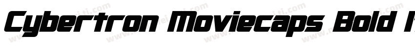 Cybertron Moviecaps Bold Italic字体转换